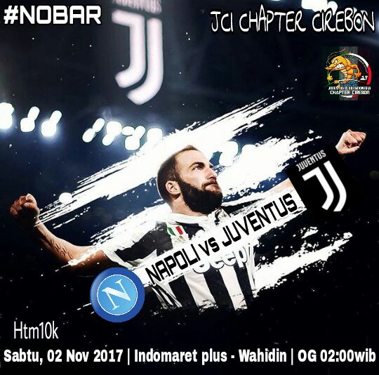 #JCICIREBON nobar #seriA

📆 - 02-12-2017 sabtu dini hari
🕒 - OG 02:00
💲 - 1Ok free sofdrink &amp; snack
🏣 - Indomart plus jl.wahidin
