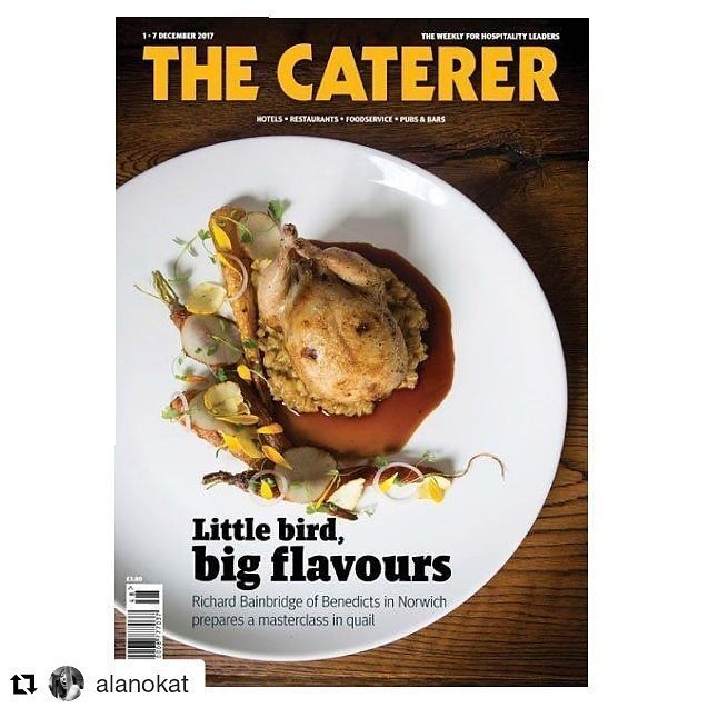 Caterertweets's tweet photo. #Repost @alanokat (@get_repost)
・・・
In this week's issue... a quail masterclass from @chefbainbridge of @restbenedicts in Norwich. 📸 by @franklin_photo
.
.
.
.
#chef #chefsofinstagram #chefmasterclass #quail #foodphotography #foodpic #food #instafood… https://t.co/fhPF8Jzutv https://t.co/pavrHSZh0D