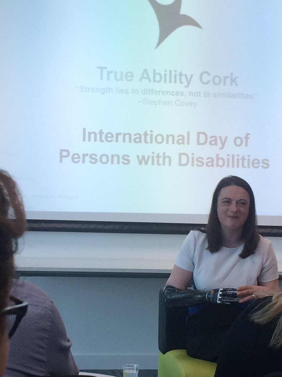 CrewJC's tweet photo. Inspiring, humorous & powerful talk from @BionicWoman_IE at our #Truability event in #Cork #inclusion #iwork4dell https://t.co/lv6jBZYAGN