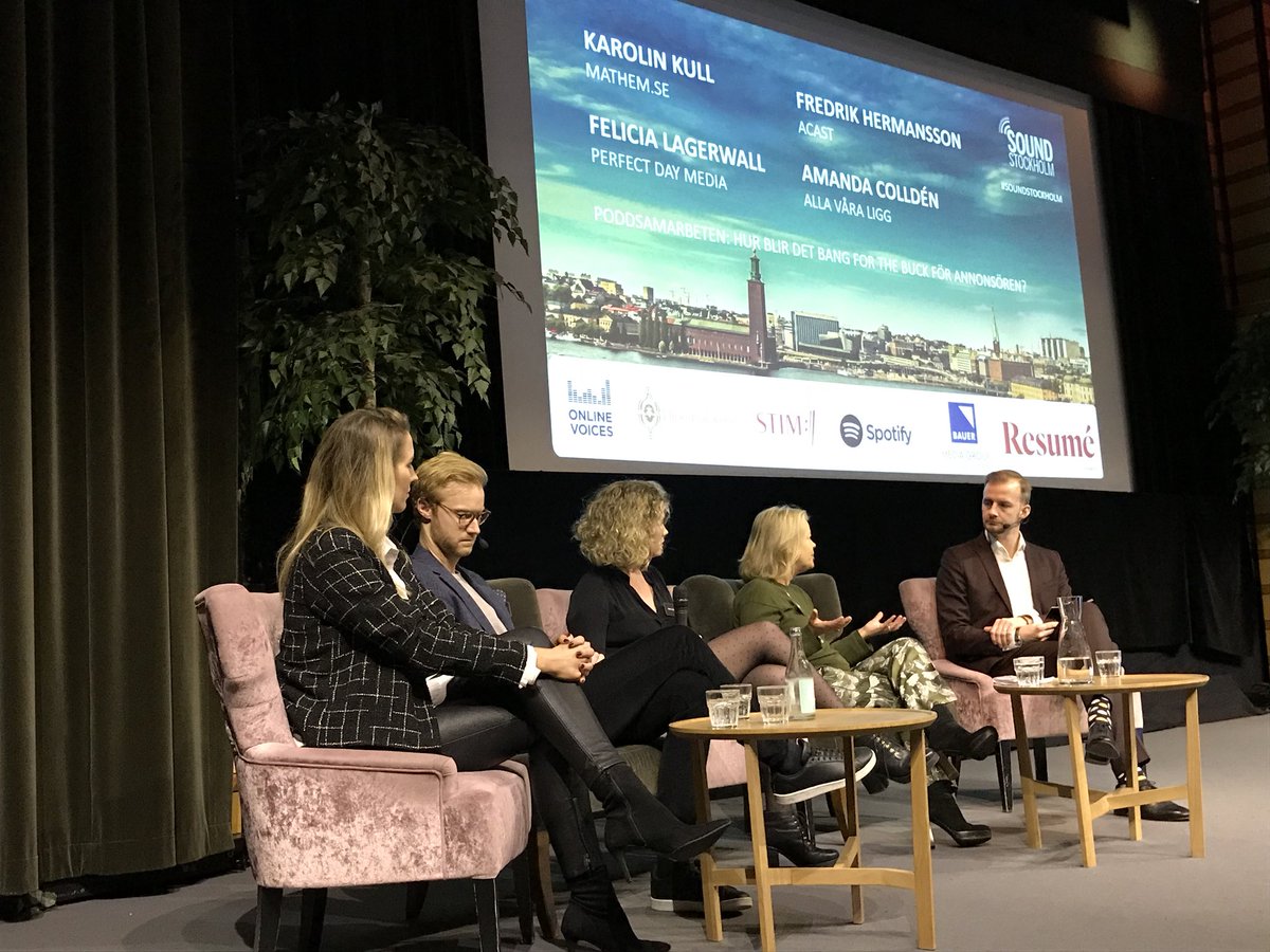 Vieles, aber ganz sicher kein Gender-Quoten-Problem: Panel zur #Podcast #Monetarisierunh bei #SoundStockholm