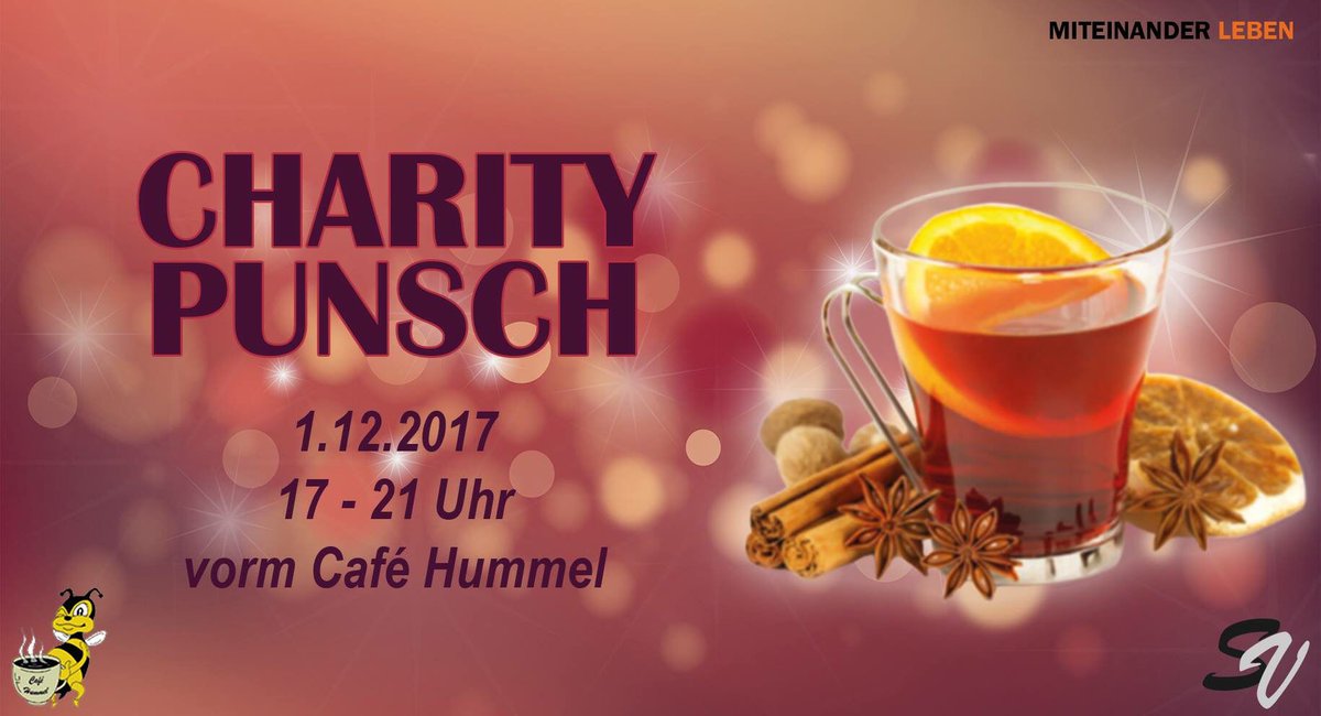 BenminusE's tweet photo. Charity-Punsch vorm Café Hummel https://t.co/OJCvDUd2xJ https://t.co/KvWa2cJRGO