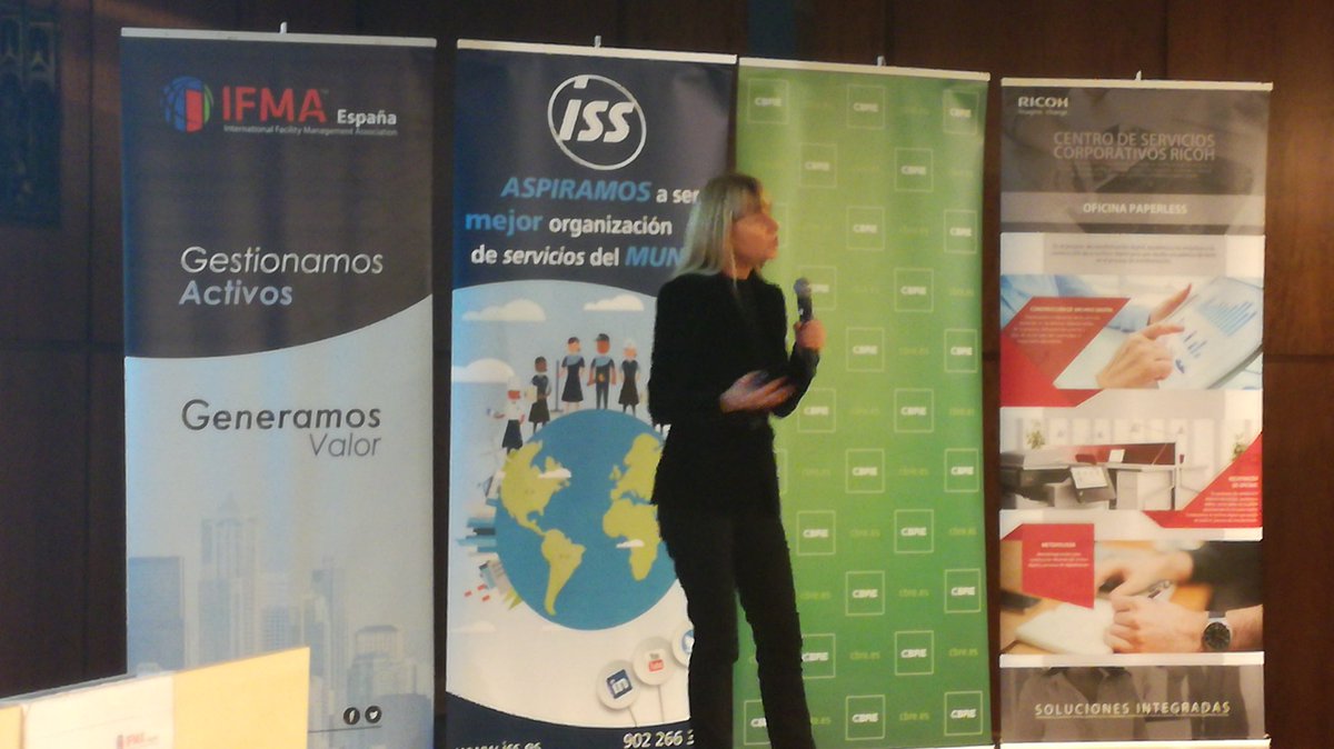 IFMA_spain's tweet photo. Gitte Andersen de @ISS_ES presenta "Spaces Matters" #wps2017 Workplace Summit by @IFMA_spain @COACatalunya https://t.co/yO7aT4UFTz