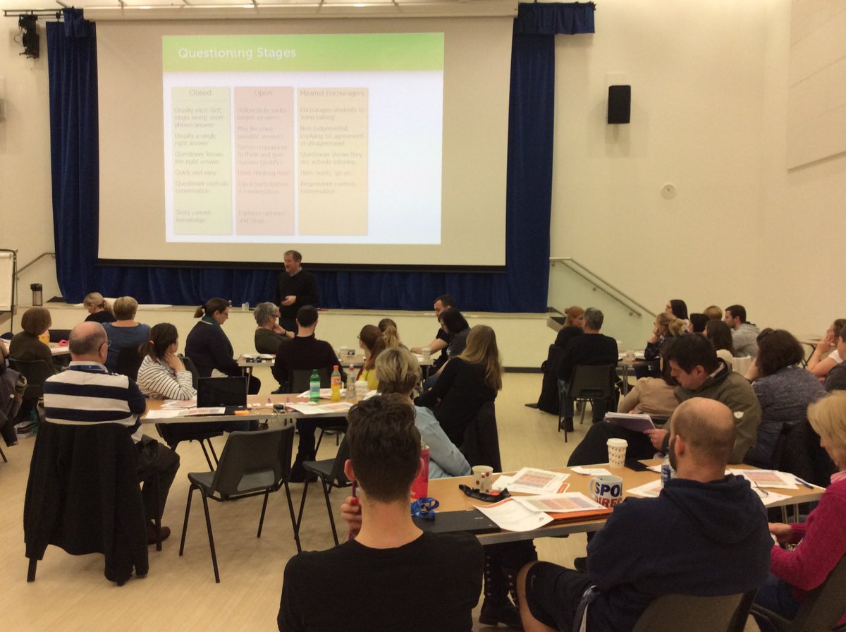 BrechinHighLib's tweet photo. @ChallengeLearn inset @BrechinHigh1 going very well. With questioning, it's all about intent. π€ Teaching & support staff alike share aims to develop reasoning, reflection, and transfer. #Knowyourintent #resiliencetochallenge #funnelling Awesome session! ππ» https://t.co/H9Pyjkk4aE