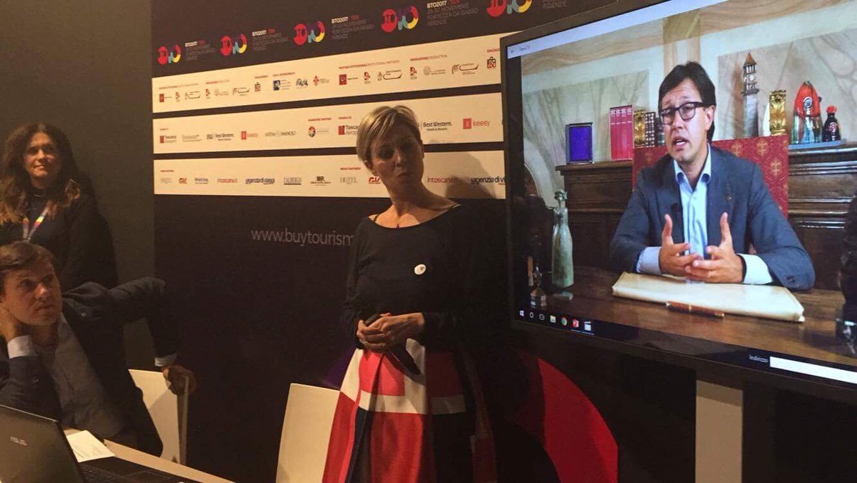 verticalizza's tweet photo. #BTO2017 è stata anche l'occasione per presentare Il portale #DestinationFlorence @destinationflo alla presenza del sindaco @DarioNardella, dell'assessora @annapaolaconcia e di @carlottaferrars, direttrice del @firenze_cb, di cui siamo partner in questo straordinario progetto https://t.co/EEphNMzlcR