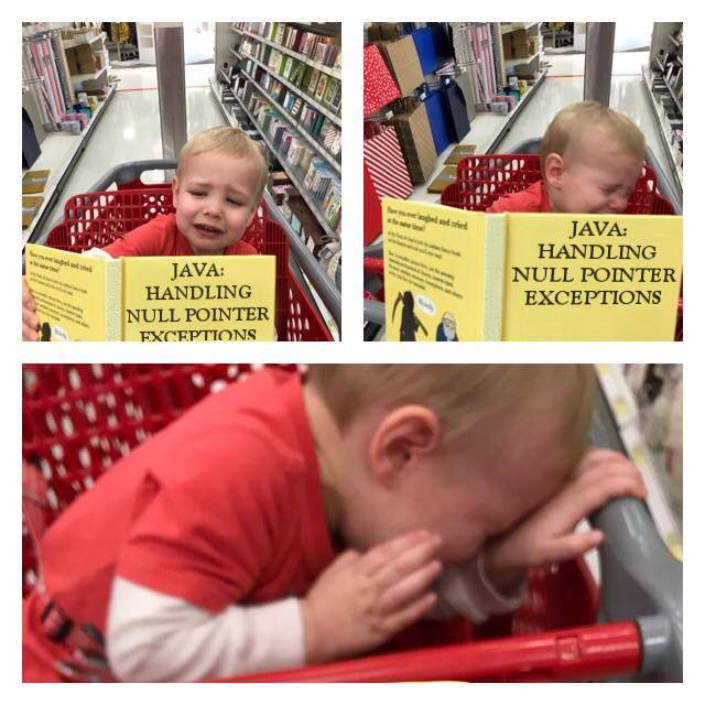 walu911's tweet photo. This is soo fuckin funny ๐ #java #programming #nullexception #memes https://t.co/LsHD7gaQjv