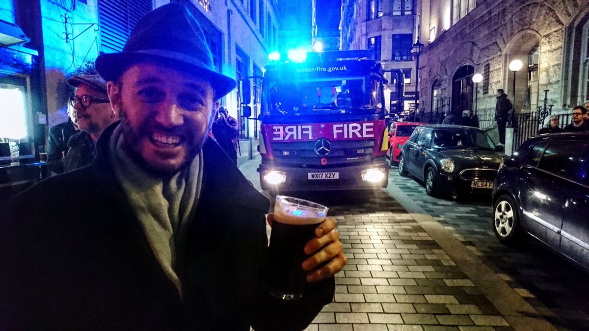 GuardiansBHF's tweet photo. Our second night at the Vue was a stormer. And the fire at the after party felt metaphorically apt. If a bit inconvenient. #filmmaking #featurefilm #comedy #thriller #fire https://t.co/1W29P2myyg