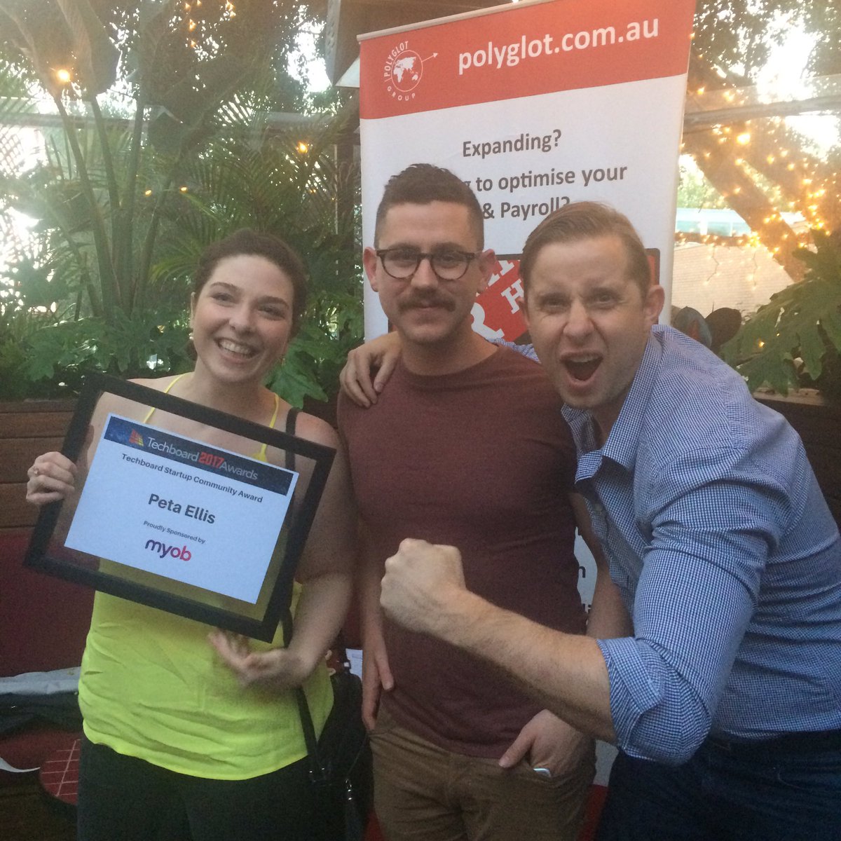rewildin's tweet photo. Congrats @ellispeta for the #Techboard Startup Community award! 👏🏼Congrats for the nomination @ColinKinner! 🙌🏼 #startcon #rivercitylabs https://t.co/G08f2xXRCh