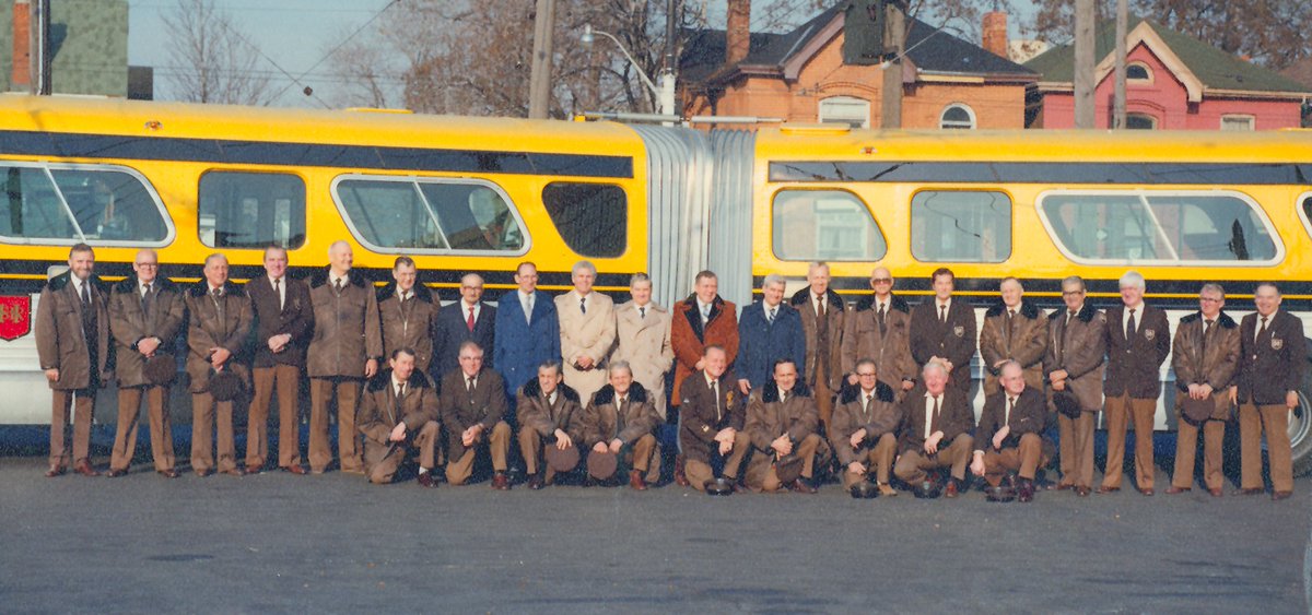 hsr's tweet photo. Good morning #HamOnt! It's thank your driver Thursday! #TBT to the 80s with our fabulously dressed drivers at 18 Wentworth. #TYDT #hsrstaffcare https://t.co/WvEhcX5GKS