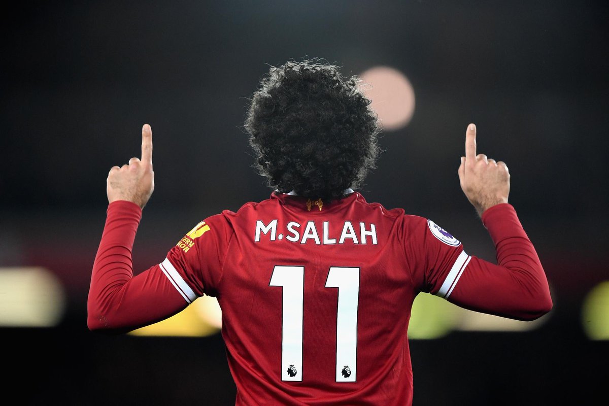 LFCKashmir's tweet photo. Mo did it on a cold, windy Wednesday night at Stoke! https://t.co/J4Pge08xsb
