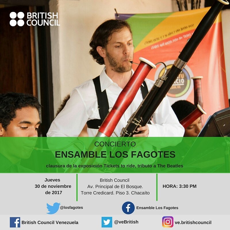 losfagotes's tweet photo. Hoy en concierto, un tributo a los Beatles en el cierre de la exposición Tickets to Ride! Te esperamos! #concierto #ensamble #fagotes #bassoons #beatles https://t.co/YR1r2K0AIl