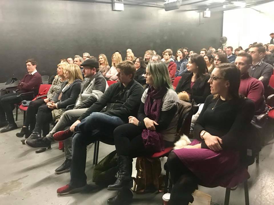 DirtShortFilm's tweet photo. Great turnout for the cast &amp; crew screening of Dirt last night. We had the opportunity there to say a few thank you’s but to absolutely everyone who was involved in and who supported this short along the way, thank you! #ShortFilm #Film #Cast #Crew #Screening #Ireland @filmbase https://t.co/oOUQYEHsLt