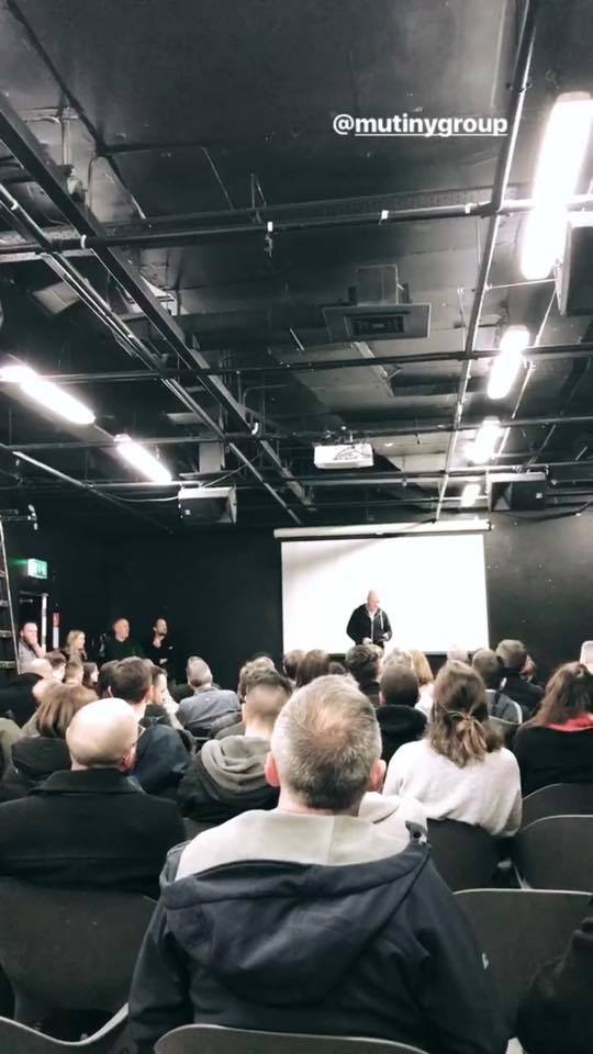 DirtShortFilm's tweet photo. Great turnout for the cast &amp; crew screening of Dirt last night. We had the opportunity there to say a few thank you’s but to absolutely everyone who was involved in and who supported this short along the way, thank you! #ShortFilm #Film #Cast #Crew #Screening #Ireland @filmbase https://t.co/oOUQYEHsLt