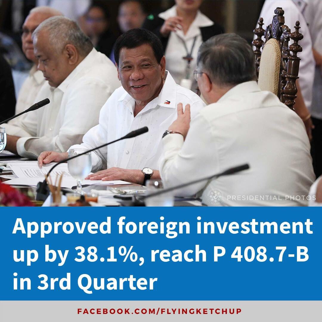 flyingketchupph's tweet photo. Approved private investments in the country reached P408.7 billion from January to October this year, or 38.1-percent higher compared to P296 billion for the same period last year.
#soarPH #BetterPhilippines #FlyingKetchup
https://t.co/upsEyARSBA https://t.co/tQ77TSmvjy