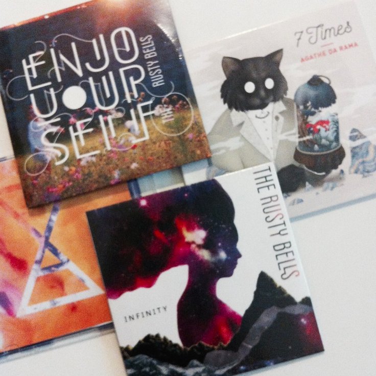 Collection d' #EP de nos #adhérents : aussi inspirés musicalement, que graphiquement : à collectionner ! <a href="/Agathe_Da_Rama/">ADR</a> / <a href="/TheRustyBells/">Convoitise</a> / <a href="/Babes_In_Woods/">Babes In Woods</a> . #nosadhérentssontdoués