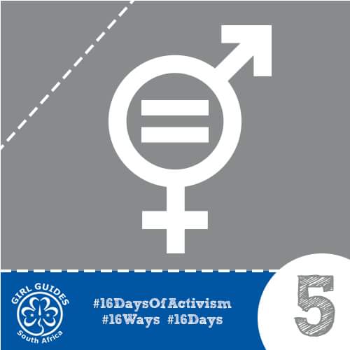 GirlGuides_SA's tweet photo. 5. Model respectful and equal relationships.
#StopTheViolence
#16Days
#UnsafeGirls https://t.co/oAKlioNE9s