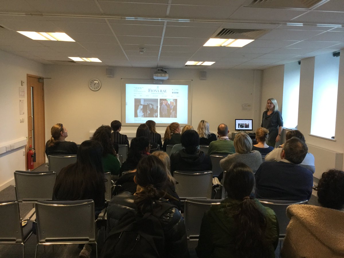 Many thanks to <a href="/fiona_rae/">Fiona Rae</a> for an enlightening lunchtime lecture  #STAHArt #STAHS