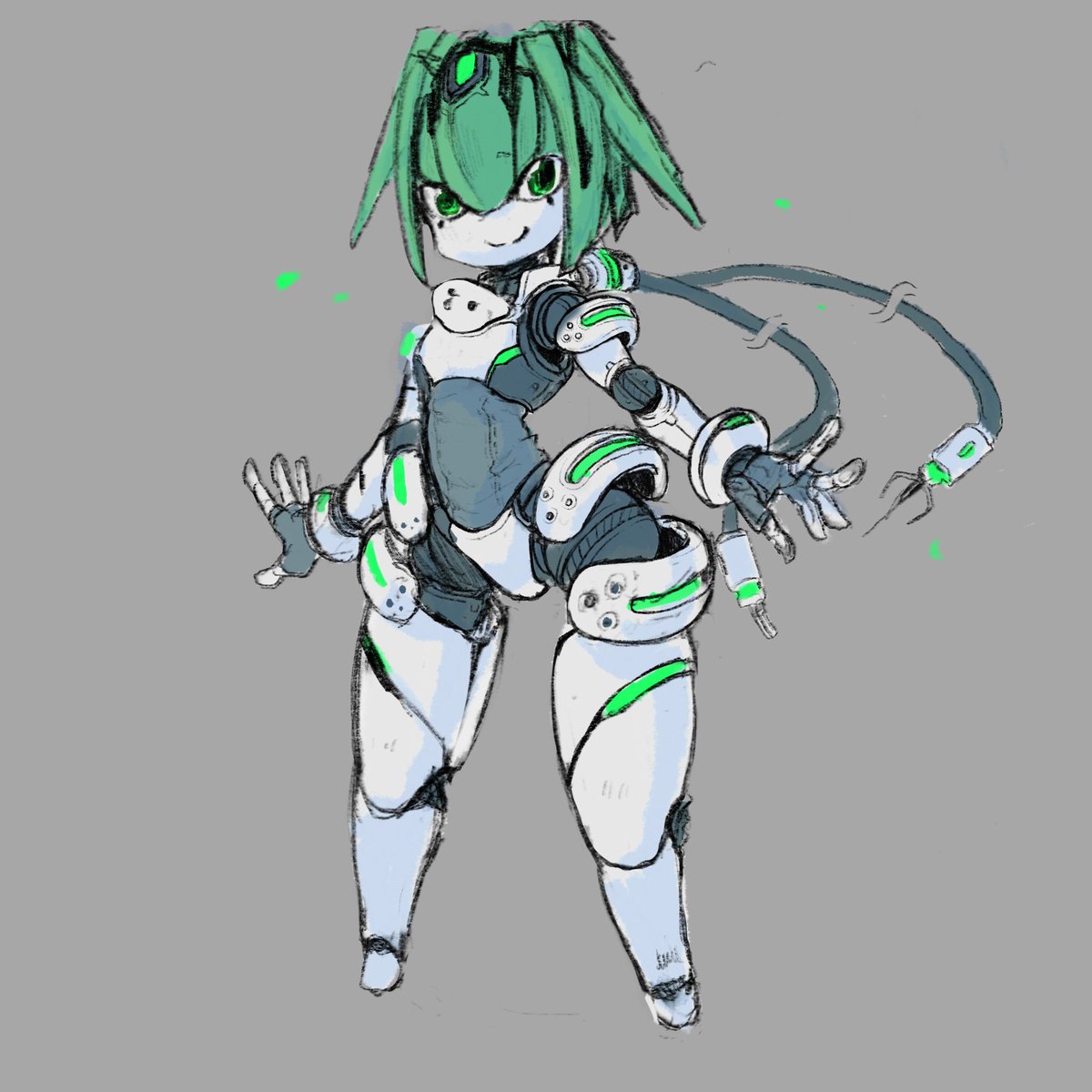 「#無言でロボットをあげる見た人もやる 」|LCバターのイラスト
