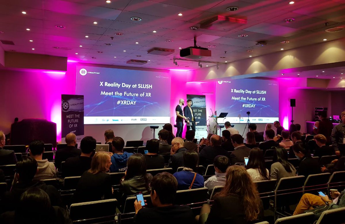 Tridify's tweet photo. We are very interested in hearing what #Xrealityday has to offer! Expectations are high for the entrepreneur panel with @Tekesfi #VR #AR #slush17 https://t.co/7itAHzwINb