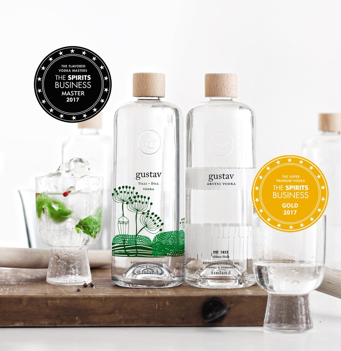 Gustav vodkille menestystä kansainvälisessä The Vodka Masters 2017 –kilpailussa! 
Gustav Tillivodka palkittiin maustettujen vodkien sarjassa Masters -arvonimellä ja Gustav Arctic Vodka super premium -kategoriassa kultamitalilla.
#lignellpiispanen #vodka #Suomi100 #kuopio