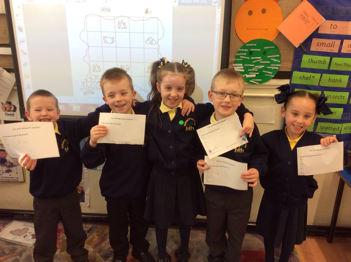 MrsPlattL's tweet photo. Cherry Tree Class have been looking at programs and debugging them! @PinehurstP @Misshinchcliff3 #wefoundthebug #debugging #fixingtheproblem https://t.co/NpPq1GfOWD
