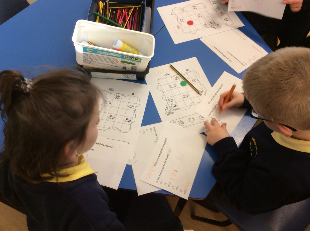 MrsPlattL's tweet photo. Cherry Tree Class have been looking at programs and debugging them! @PinehurstP @Misshinchcliff3 #wefoundthebug #debugging #fixingtheproblem https://t.co/NpPq1GfOWD