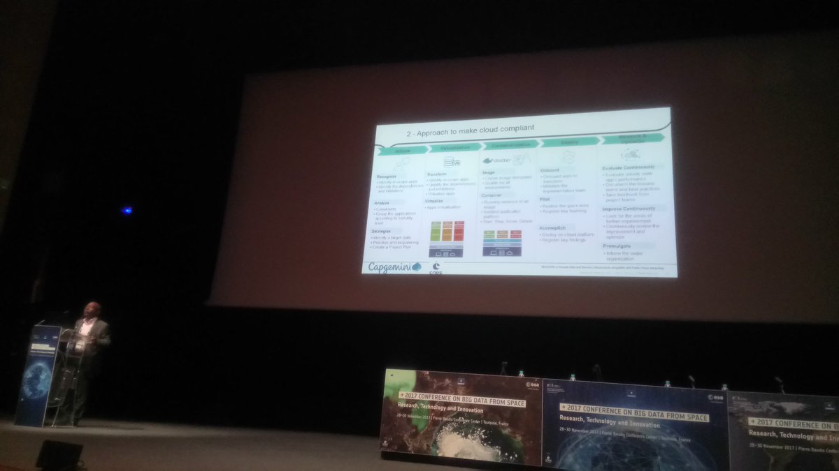 valettev's tweet photo. #BiDS17 @CNES @Capgemini Muscate, à versatile data and services infrastructure compatible With public cloud computing https://t.co/hpGWQfSRnW