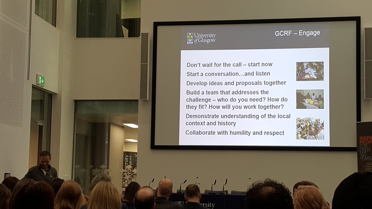 laurajtyler's tweet photo. Great advice at #UOfGConnect  for @UofGlasgow academics on getting involved in #GCRF https://t.co/9Ge5n0iBJI