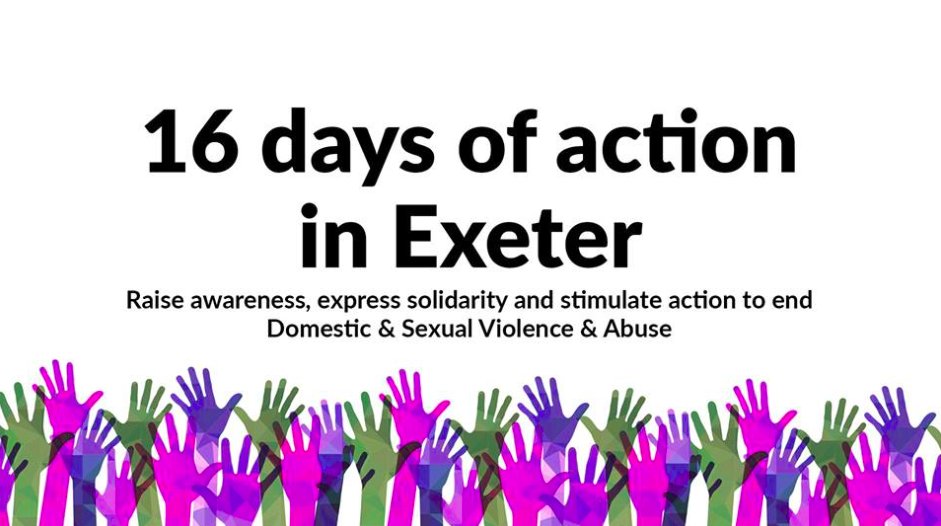 ExeterCouncil's tweet photo. Organisers plan the city's largest gathering against sexual violence on the streets for Reclaim the Night Exeter on Thursday November 30. Make banners 4pm-6pm @StSidwells Centre. The march is at 6.30pm from St Sidwell’s, ending 7.30pm at Bedford Square. All welcome. #ExeterRTN https://t.co/CbCSwjvOn9