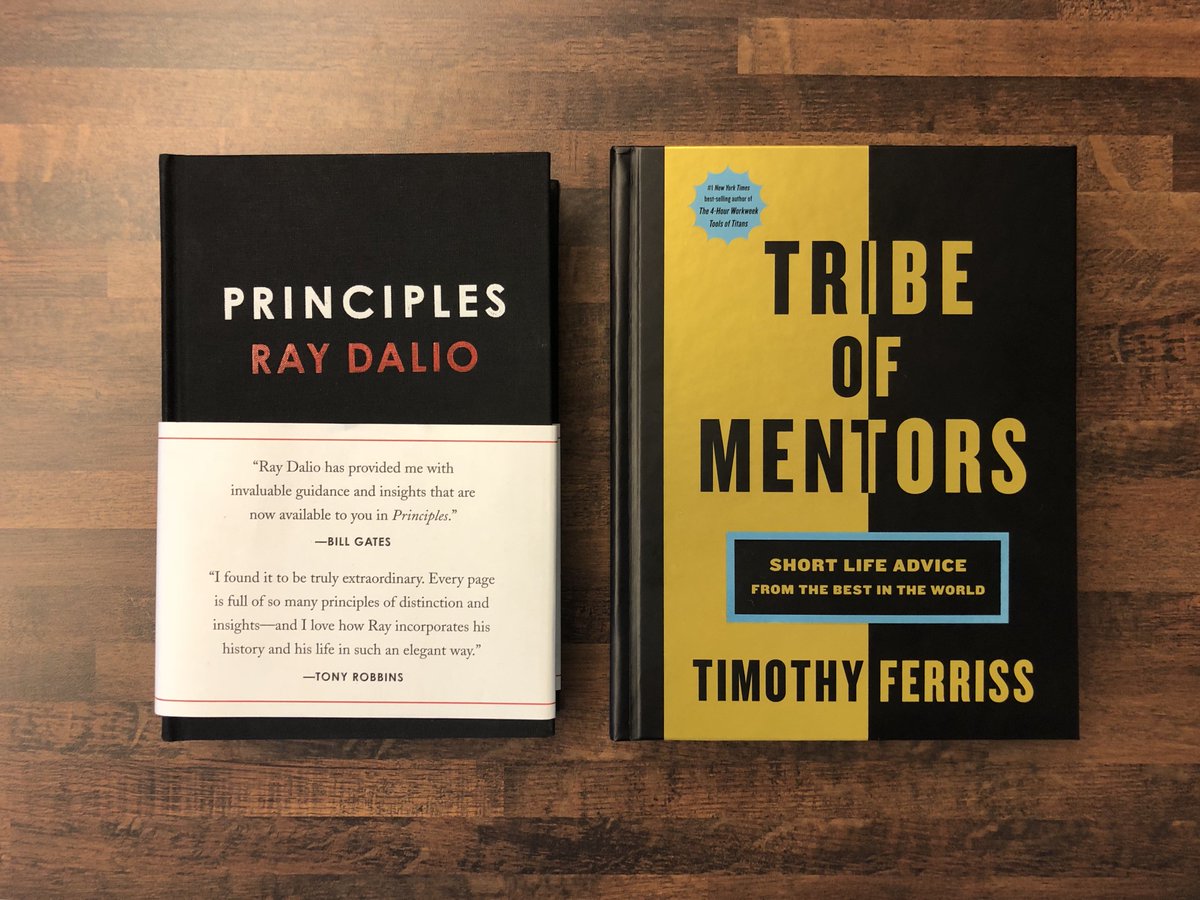 RayDalio's tweet image. .@tferriss and I are focused on Principles in our books. Mine is about how to get and use your own principles effectively and about the principles that worked for me, and Tim's is a wonderful compendium of remarkable people's principles, (@GaryVee, @BadAssBoz and @SteveCase).