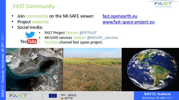 FP7FAST's tweet photo. Congratulations to Joan Sala Calero @deltares for the great talk about @MISAFE_services given at #BiDS17 see the slides: https://t.co/C8rzeqIqQp and article: https://t.co/Rjswia6MzO https://t.co/BS8GKpiEcz