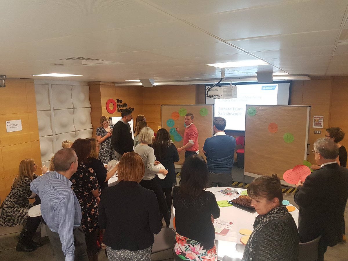 Eric_Barratt's tweet photo. Great action planning session led by @RichardTaunt of @kscopehealth about how we can better measure and monitor safety in the future. Thanks @HealthFdn for hosting excellent event #THFSMP
Find out more and read some great case studies at https://t.co/6mvvNMWFXY https://t.co/bzz24lAnW9
