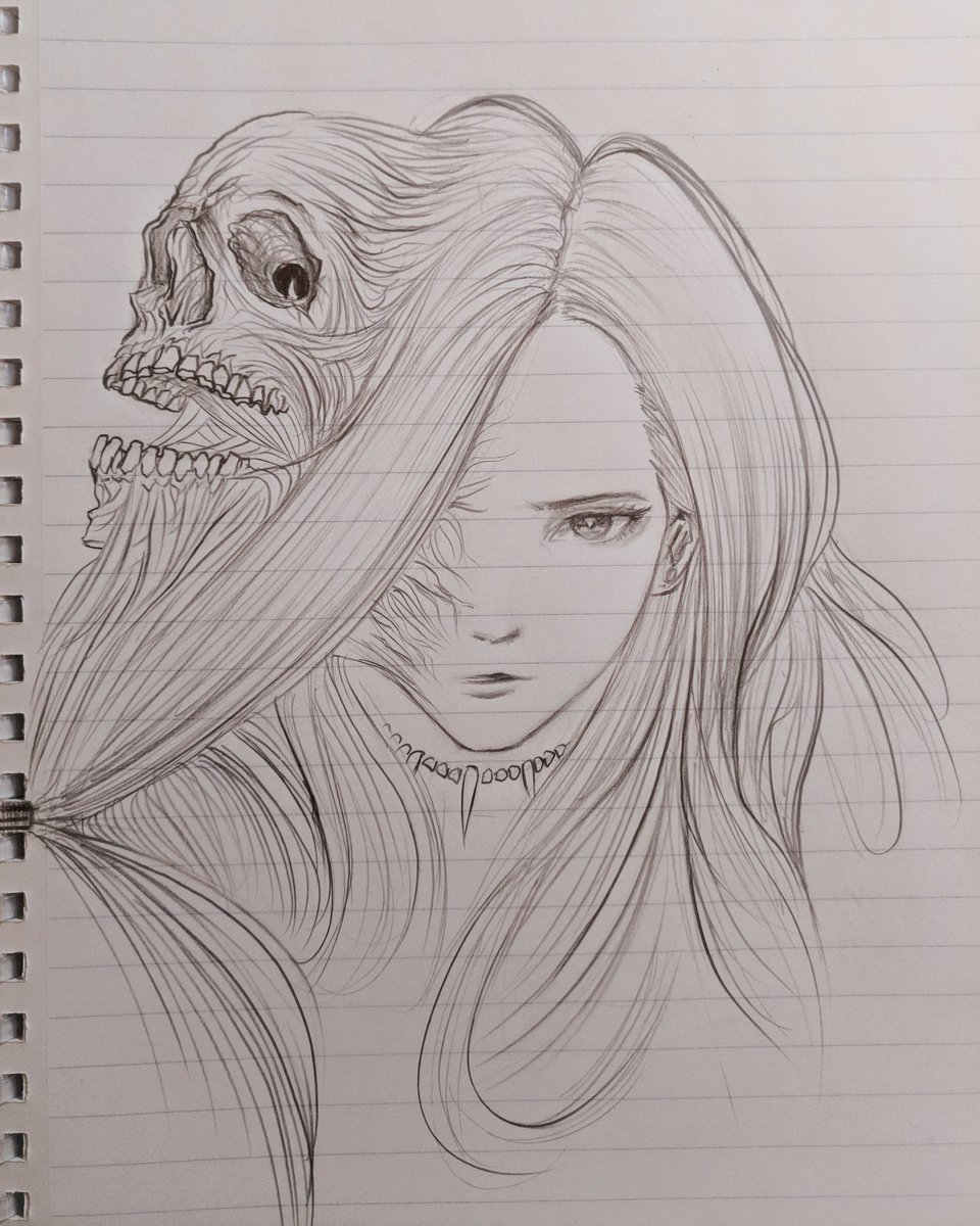 Not the right book for drawing but it feels much smoother than my sketchbook
#sketch
#art 
#drawing 
#draw 
