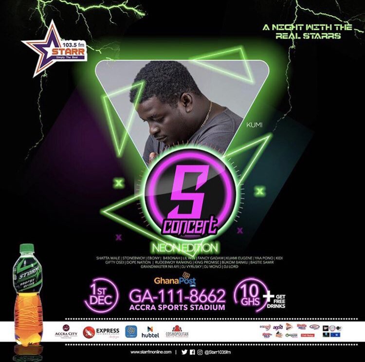 KumiGuitarGh's tweet photo. Let’s meet tomorrow night at the Accra Sports Stadium for this year’s #SConcert2017. Come support Ghana music. Highlife music to world. #5Star✋🏿 #Dream #ZylofonicMusic https://t.co/kJmk61wwqm