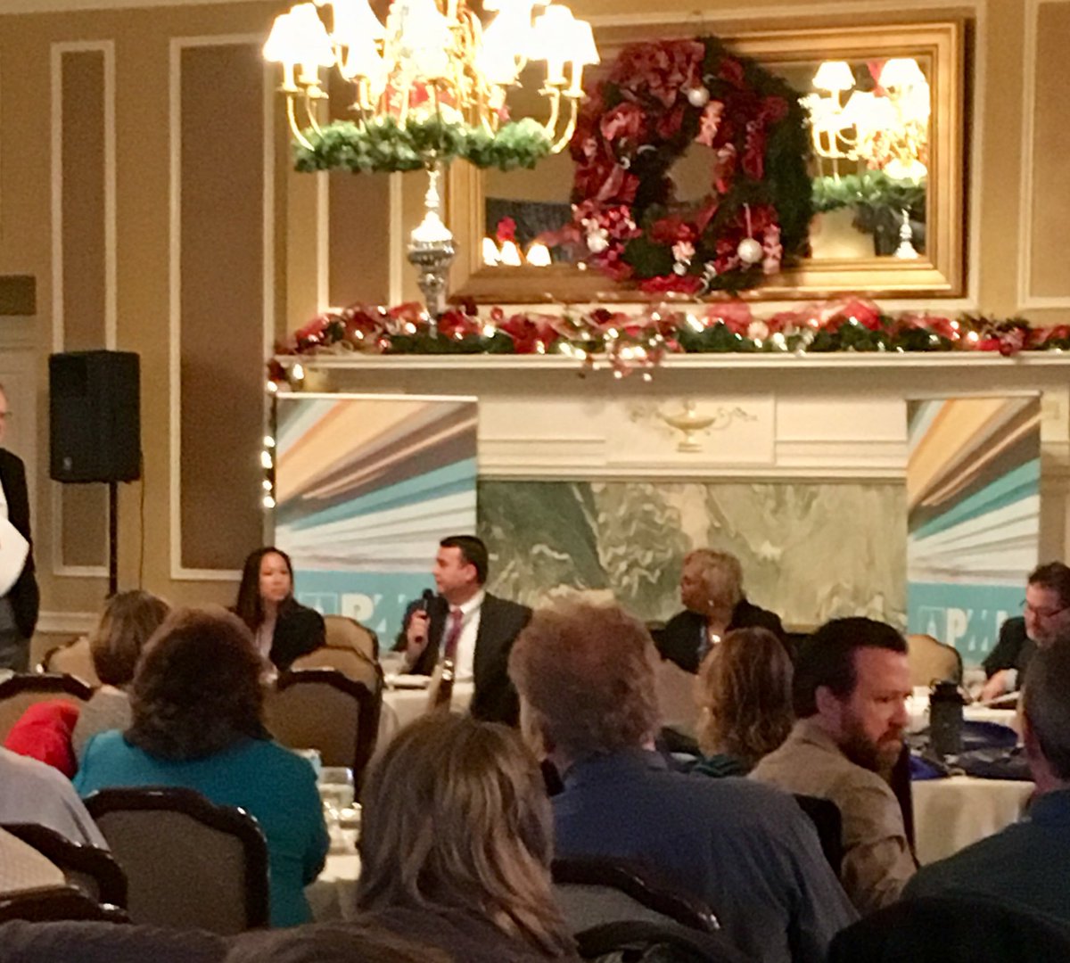 RecruitMichigan's tweet photo. #PDD2017 has kicked off!  @RMCJamie &amp; other industry leaders speak on a panel about Strategic Organizational Leadership &amp; Trends in Project Management https://t.co/B9N2l9Ywdu