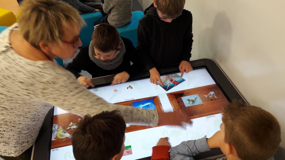 LLamothe61's tweet image. #MaifNumeriqueTour à #Flers
Découverte d'une possibilité d'usage de #TableInteractive : classement d'animaux