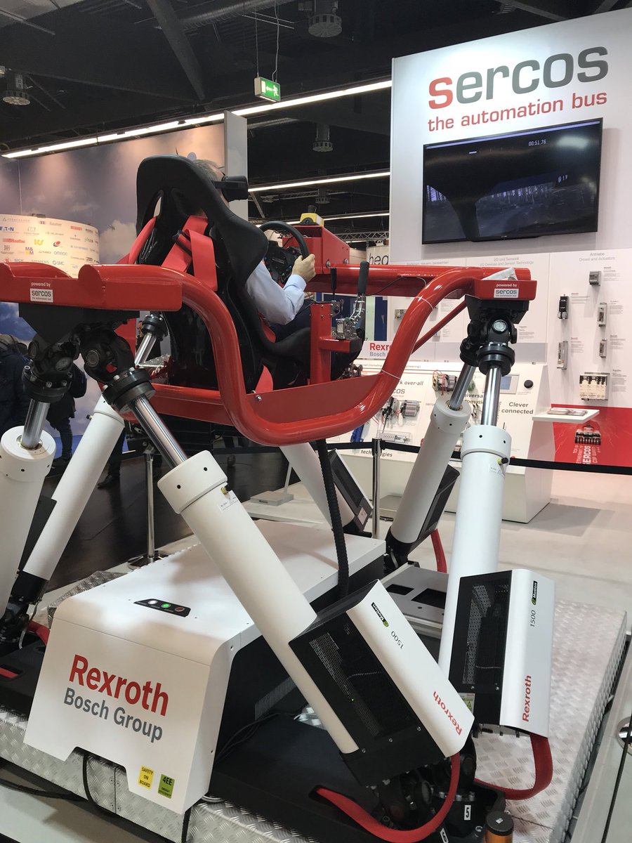 Nur noch knapp 2 Stunden Zeit für den <a href="/RexrothDACH/">Bosch Rexroth DACH</a> Rally Simulator <a href="/SercosNA/">SercosNA</a> Halle 2-440 #sps_live
