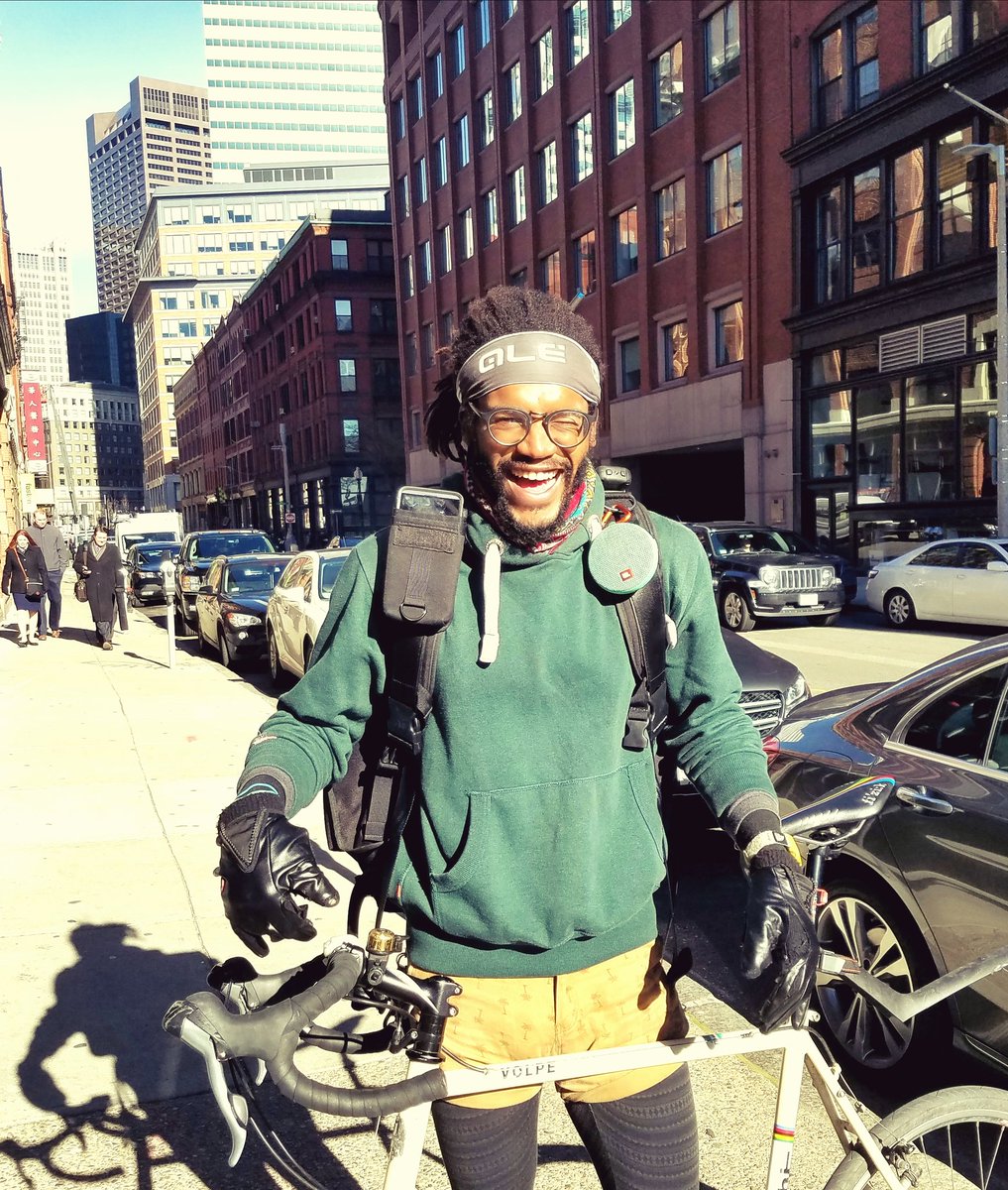 FOTC NYC messenger Anthony rocking with FOTC BOS for a week of Massachusetts style !