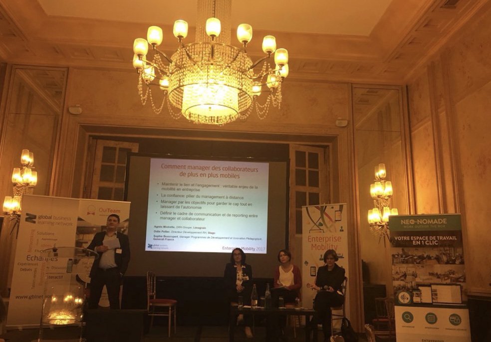 generalifrance's tweet photo. #EntMobilityConf @sbeauropert : Le #télétravail chez @GeneraliFrance c’est aujourd’hui 915 collaborateurs sur 7000. Il repose sur la confiance et et la délégation, avec une attention forte aux risques de l’hyperconnectivité des télétravailleurs, fixée dans une charte. https://t.co/TSTXzaYx6t