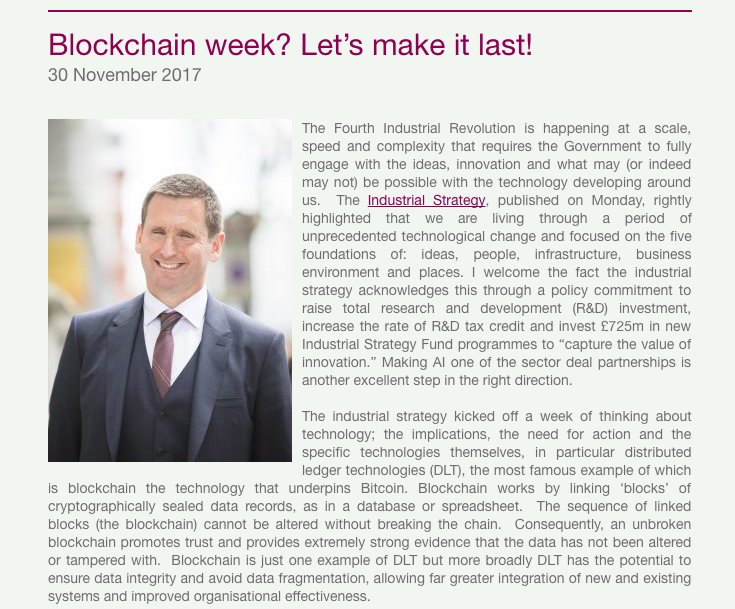 EleHrwch's tweet photo. #blockchainweek continues with a new blog from @LordCHolmes https://t.co/mOcW50wivm #DLTLordsReport Read his report on #DLT for public good: https://t.co/V1lQQGoMBl & @reformthinktank 's report on #blockchain for #IDmanagement: https://t.co/5yaZbWna8j https://t.co/9fpPwD2XWN
