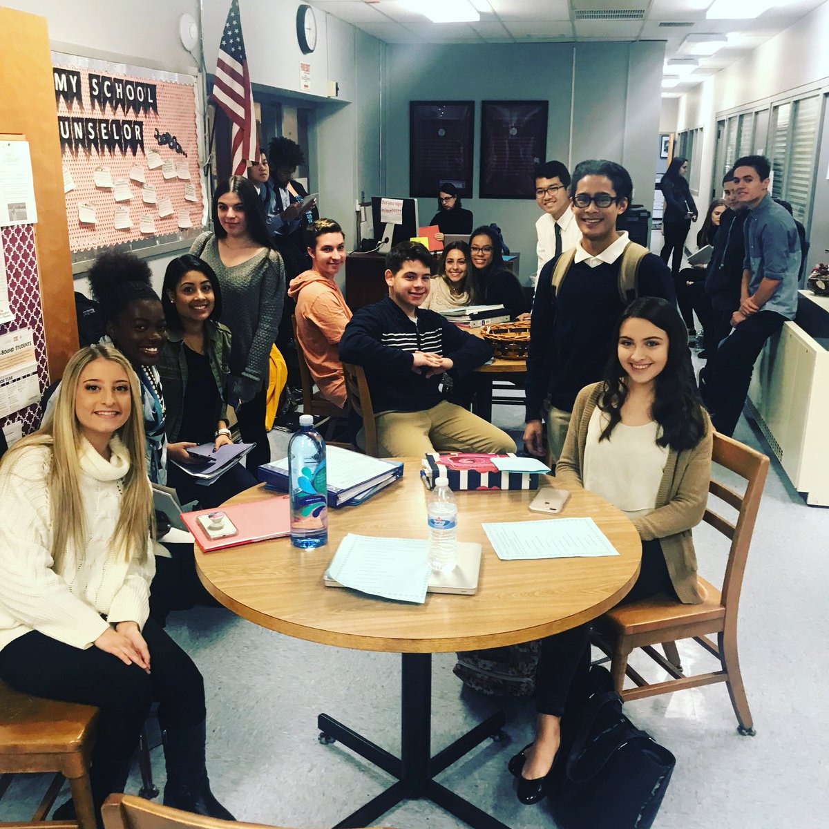 NHS seniors eagerly await their on site admissions appointments at our annual Instant Decision Day event. #everydaycounts #collegeready <a href="/NutleySchoolsNJ/">NutleyPSD</a> <a href="/NutleyPrincipal/">Denis Williams</a>