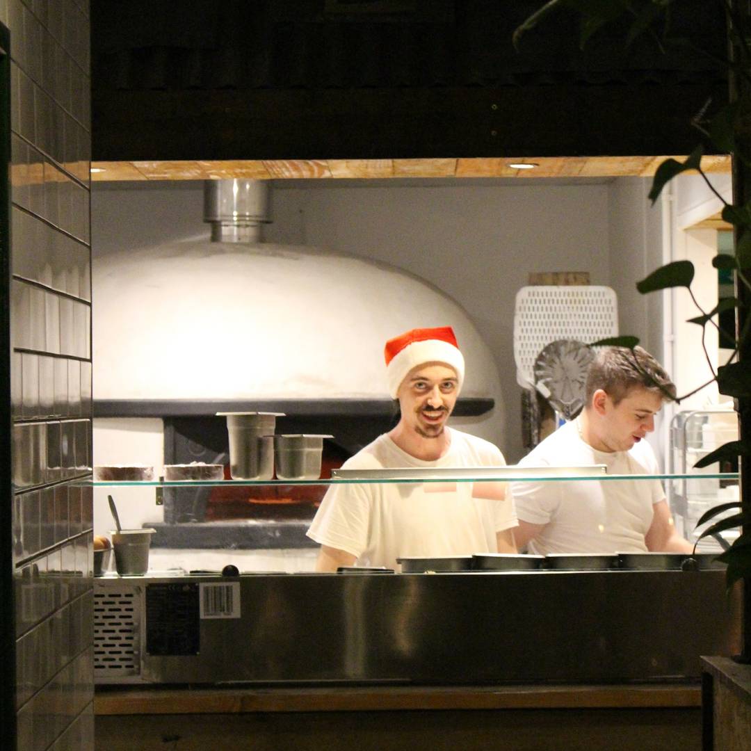 LubensPizza's tweet photo. The festive month begins tomorrow! Have you booked your table yet? #christmas #pizza https://t.co/ynUNQOmQux