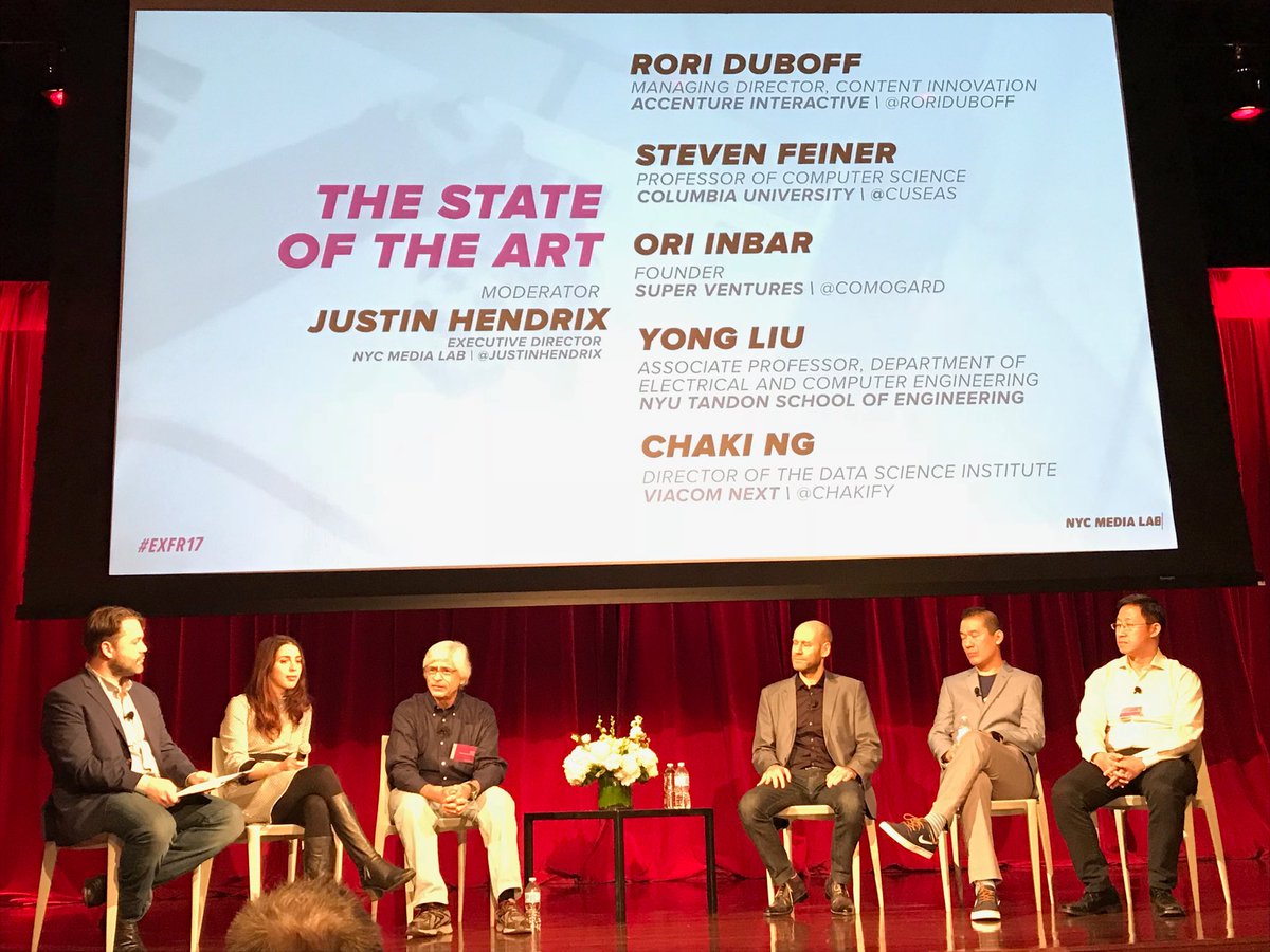 PreferredAR's tweet image. Quite an opening panel at NYC Media Lab’s Exploring Future Realities #EXFR17 @nycmedialab