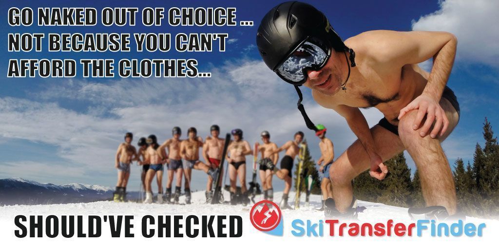 skitransfers's tweet image. You chose when to ski naked. 😎
Find, compare &amp;amp; book resort transfers. Save now: ski-transfers.com