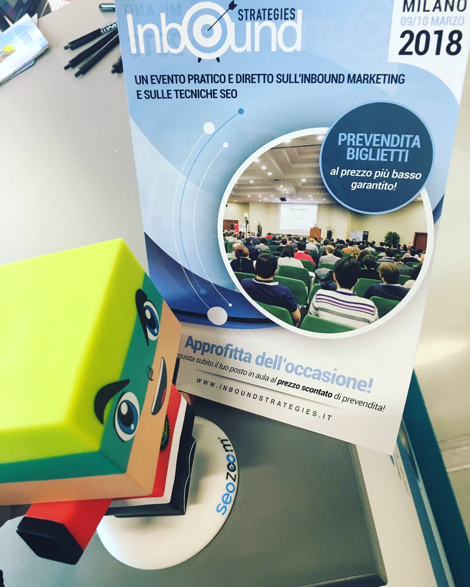 SEOZoom_'s tweet photo. Ecco cosa farà #Max il 9-10 Marzo! 👍 ci vediamo a Milano per @inboundstrategies un evento pratico e diretto sull'inbound #marketing e sulle tecniche #SEO 🔝 e voi? Ci sarete? #seozoom #luckymax #iabforum #IABM17 https://t.co/AIPjwAFmTx