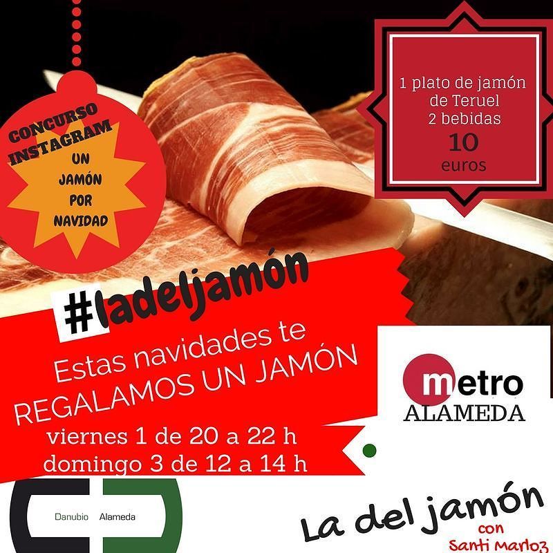 DanubioAlameda's tweet photo. Este fin de semana vuelve @ladeljamon a Danubio Alameda. En esta ocasión será el viernes de 20:00 a 22:00 y el domingo de 12:00 a 14:00. Un plato de jamón recién cortado y dos bebidas por sólo 10€. #ladeljamón https://t.co/cZYlTUxqIf