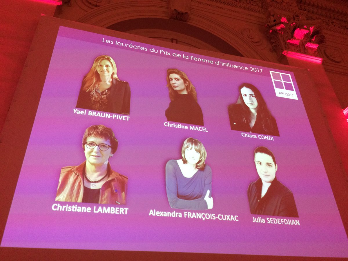 Des femmes influentes sur tous les fronts -et 6 lauréates-, pour une 4ème édition du #PFI2017 <a href="/FemmesInfluence/">Femmes d'Influence</a> <a href="/Chapelotte/">Patricia Chapelotte</a> <a href="/fpi_fr/">FPI France</a> sous le signe de la parole libérée #créatrices #dirigeantes #entreprises