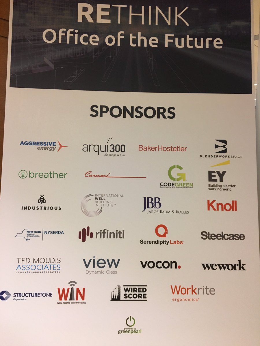 Enjoyed our time at the RETHINK Office of the Future event today. Thanks for having us! #CRE