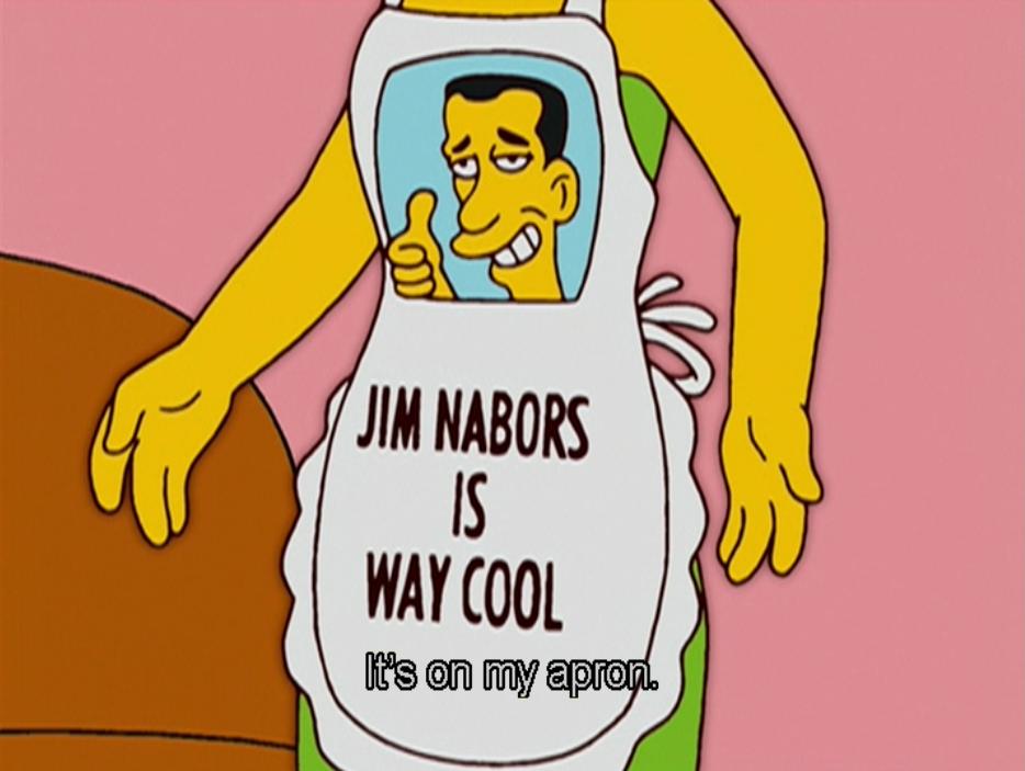 theAmazingBen's tweet photo. I didn't grow up in Indiana, so I only knew him from Gomer Pyle reruns...and of course that one episode of the Simpsons. #JimNaborsIsWayCool https://t.co/YJsApYn5HY