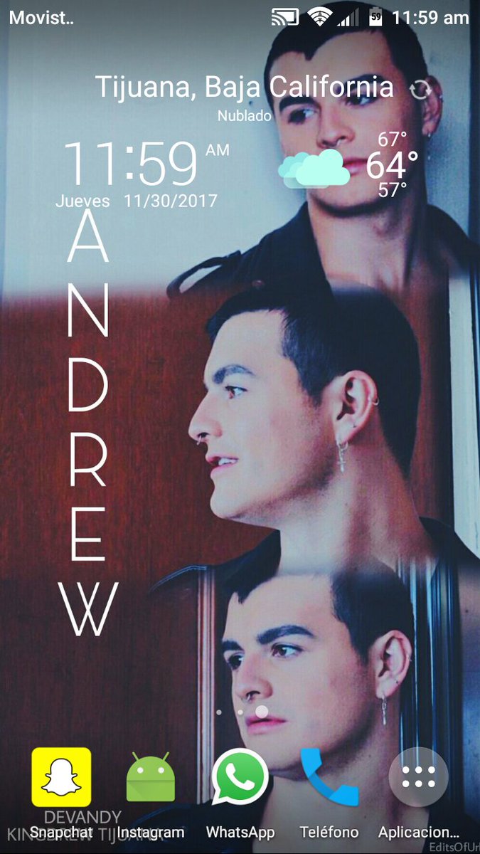 KingDrewTijuana's tweet photo. No es por presumir pero mi fondo de pantalla esta muy Zukulento hoy gracias a @EditsOfUrband5 por hacer esto 😍💟👽✨���🔥 #DEVANDY #KingDrewTijuana @AndrewLarranaga https://t.co/EgrEycpO2A