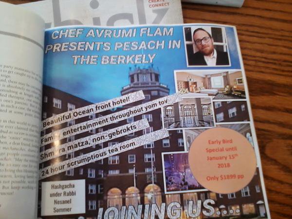 cakosherhock's tweet photo. Chap-A-Nosh has a great Pesach program, but this year I may have to look into this one... # ChefFlam https://t.co/xdwjawURme